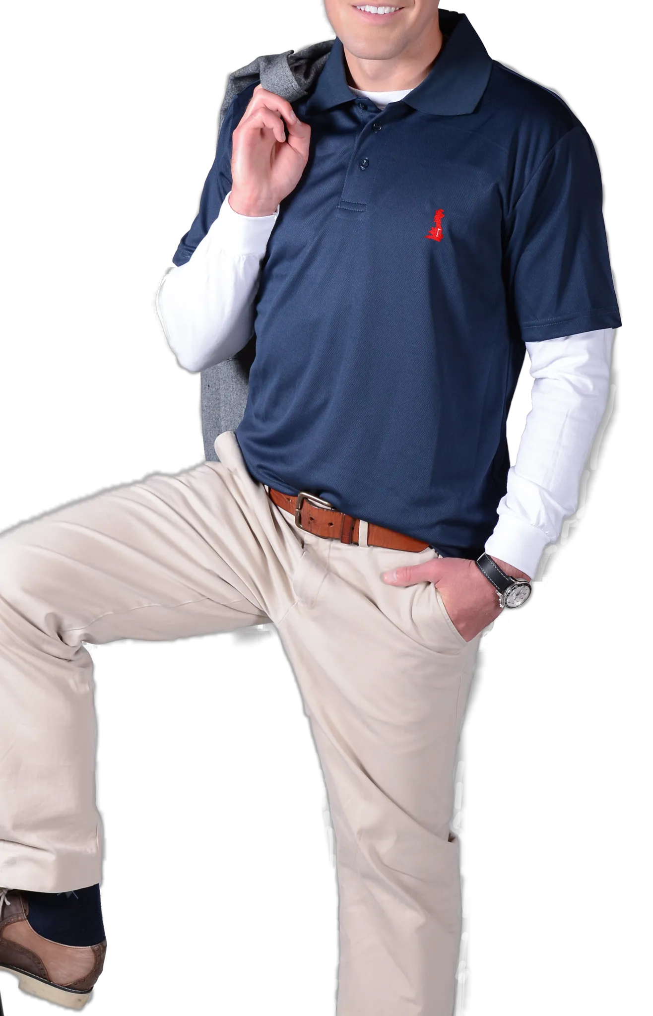 The Great Britain Shirt™ - Navy (Red Logo)