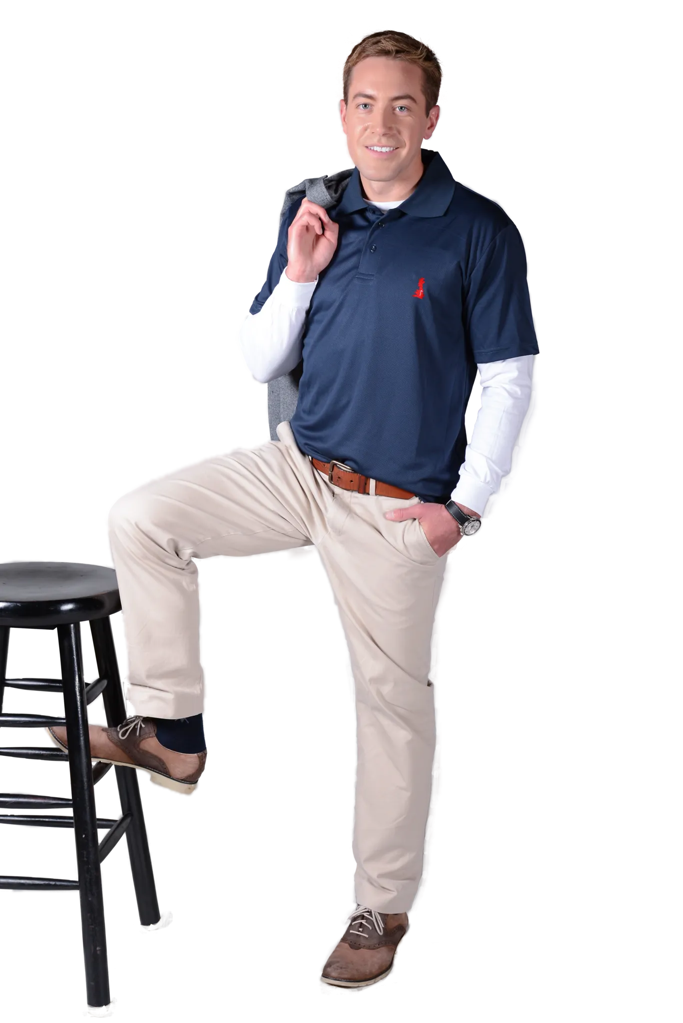 The Great Britain Shirt™ - Navy (Red Logo)