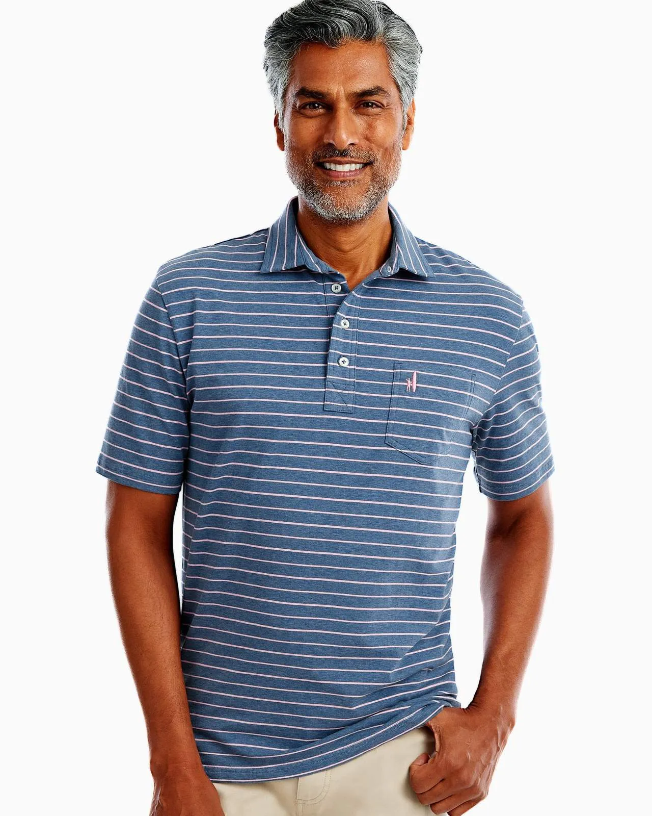 The Original 4-Button Polo - Neese Stripe