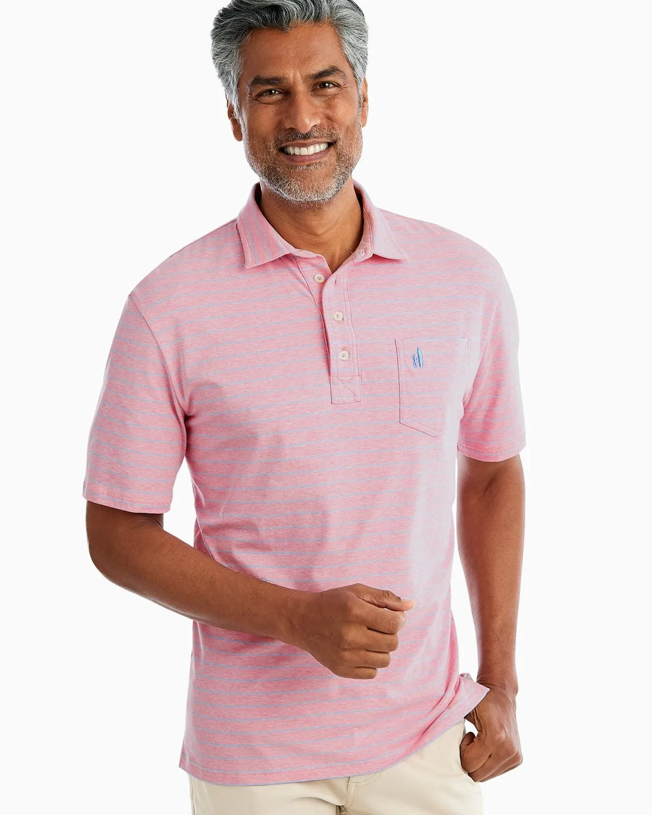 The Original 4-Button Polo - Neese Stripe