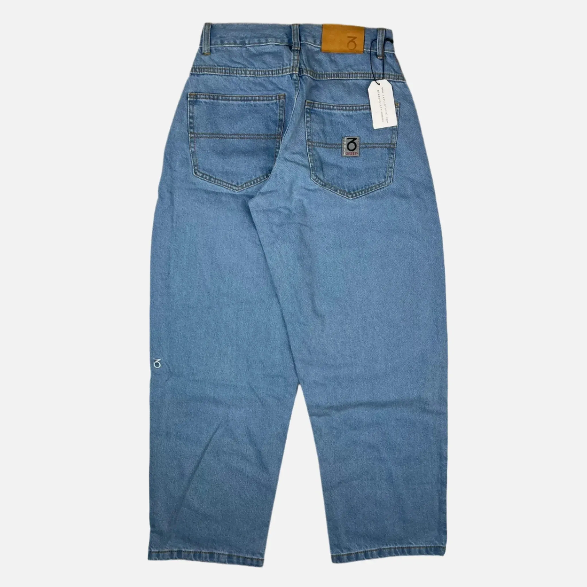 Three Sixty London - Balloon Fit 5 Pocket Denim Jeans - Lightwash Bue