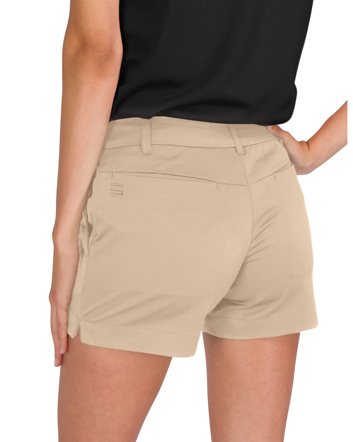 Three Sixty Six Womens Golf Shorts - Quick Dry Active Shorts with Pockets, Athletic and Breathable - 4 ½ Inch Inseam