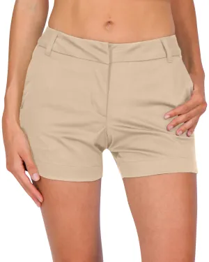 Three Sixty Six Womens Golf Shorts - Quick Dry Active Shorts with Pockets, Athletic and Breathable - 4 ½ Inch Inseam