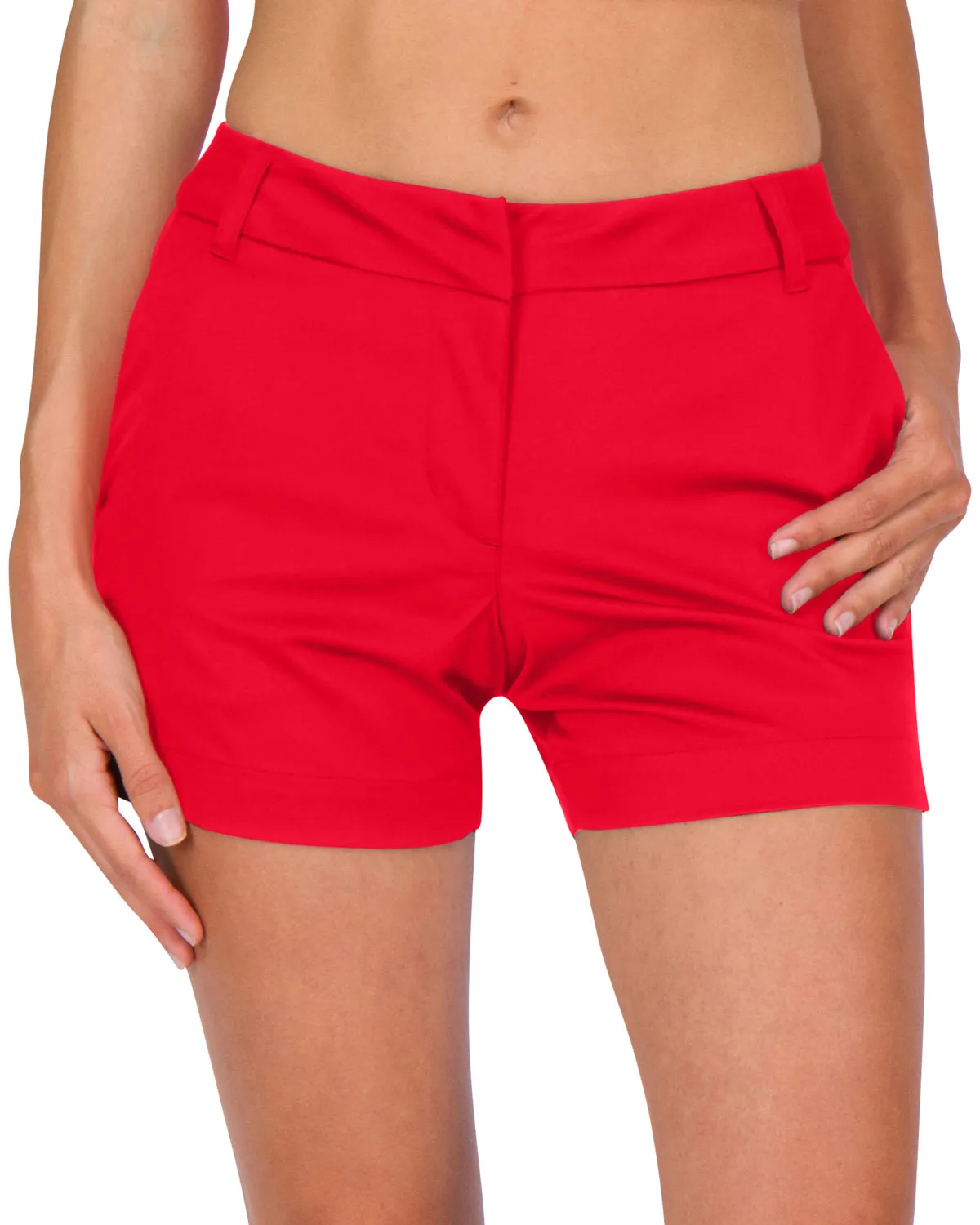 Three Sixty Six Womens Golf Shorts - Quick Dry Active Shorts with Pockets, Athletic and Breathable - 4 ½ Inch Inseam