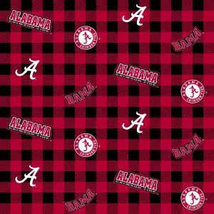 UNIVERSITY OF ALABAMA-Buffalo Plaid-100% Cotton-AL1207