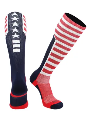USA Patriot Over The Calf Socks