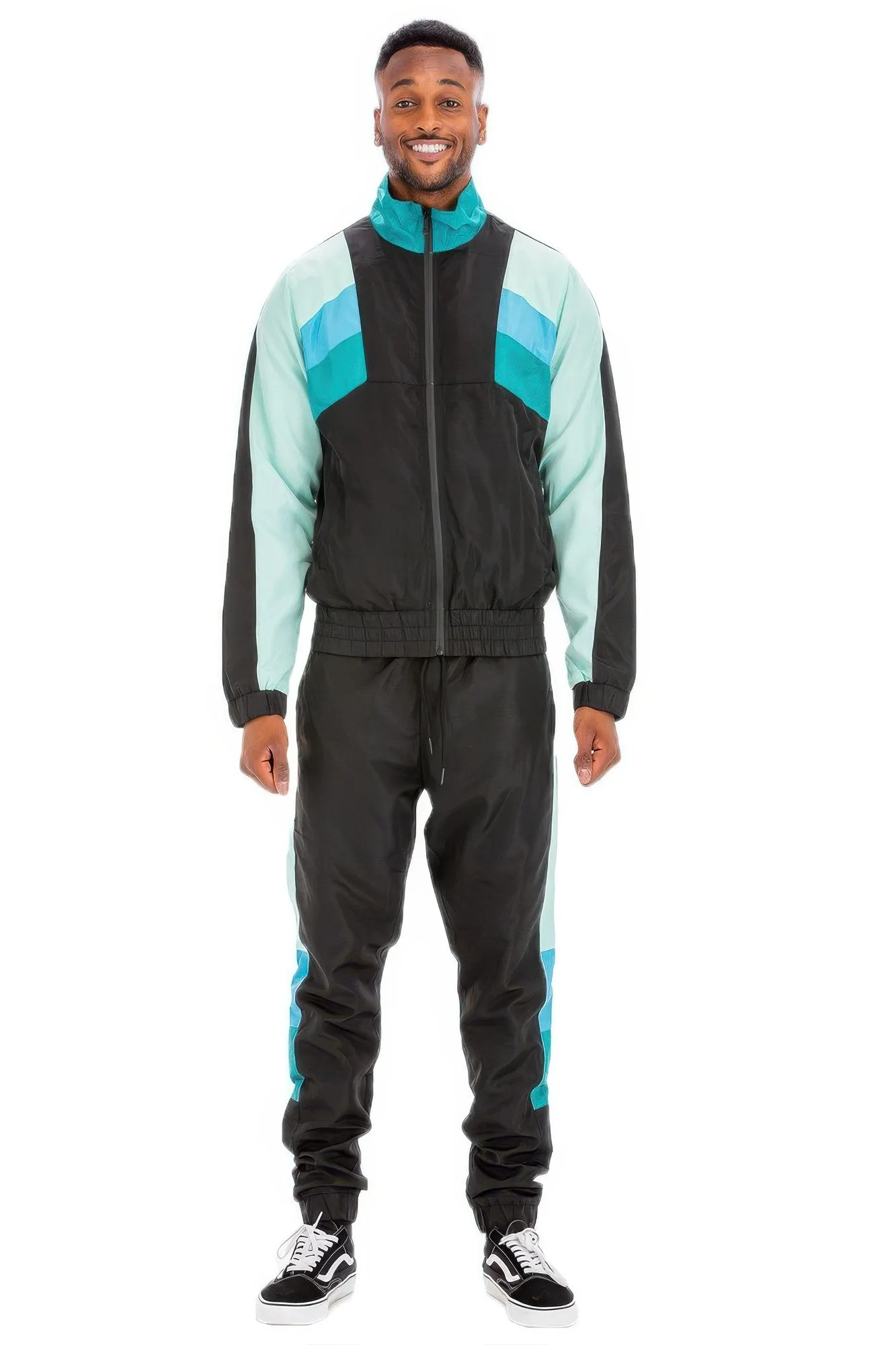 VacationGrabs Chevron Track Suit for Men - 2PC Set