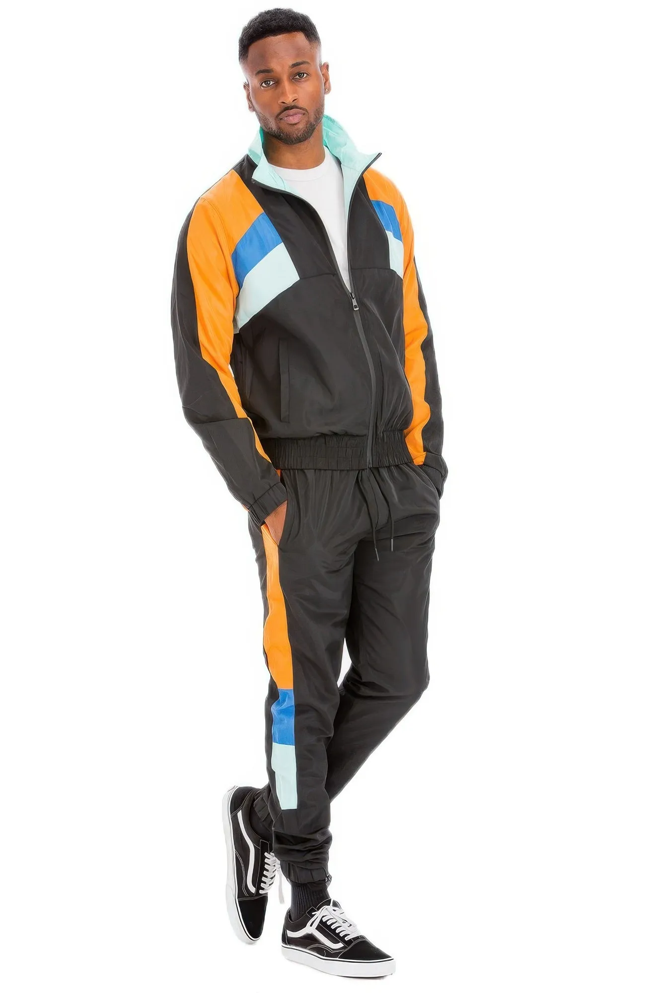 VacationGrabs Chevron Track Suit for Men - 2PC Set