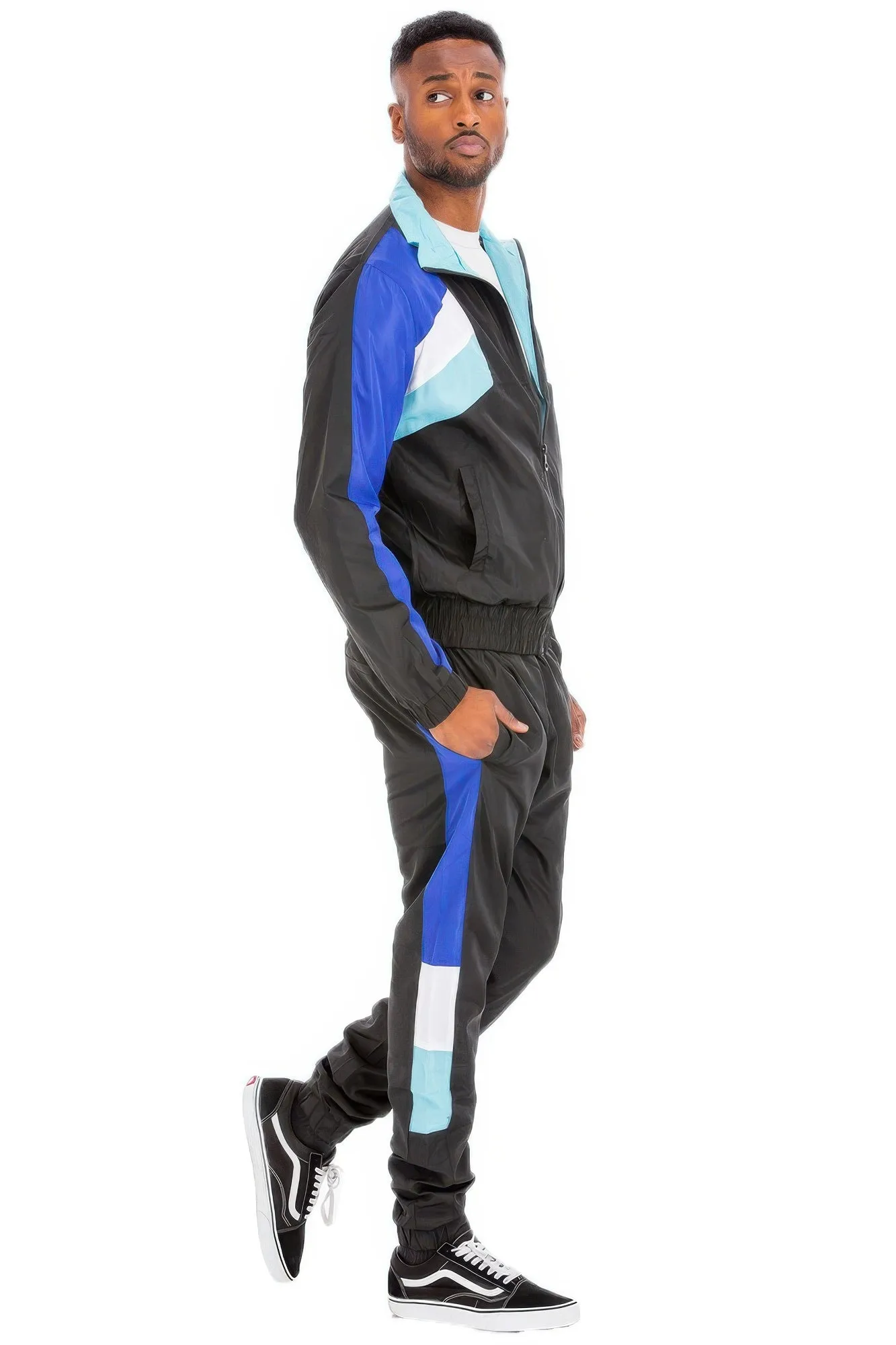 VacationGrabs Chevron Track Suit for Men - 2PC Set