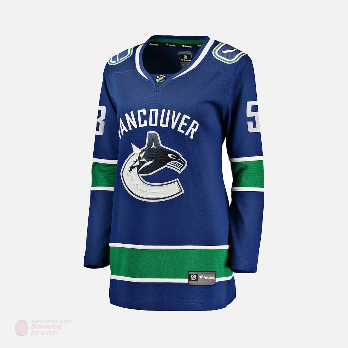 Vancouver Canucks Home Fanatics Breakaway Womens Jersey (2018) - Bo Horvat