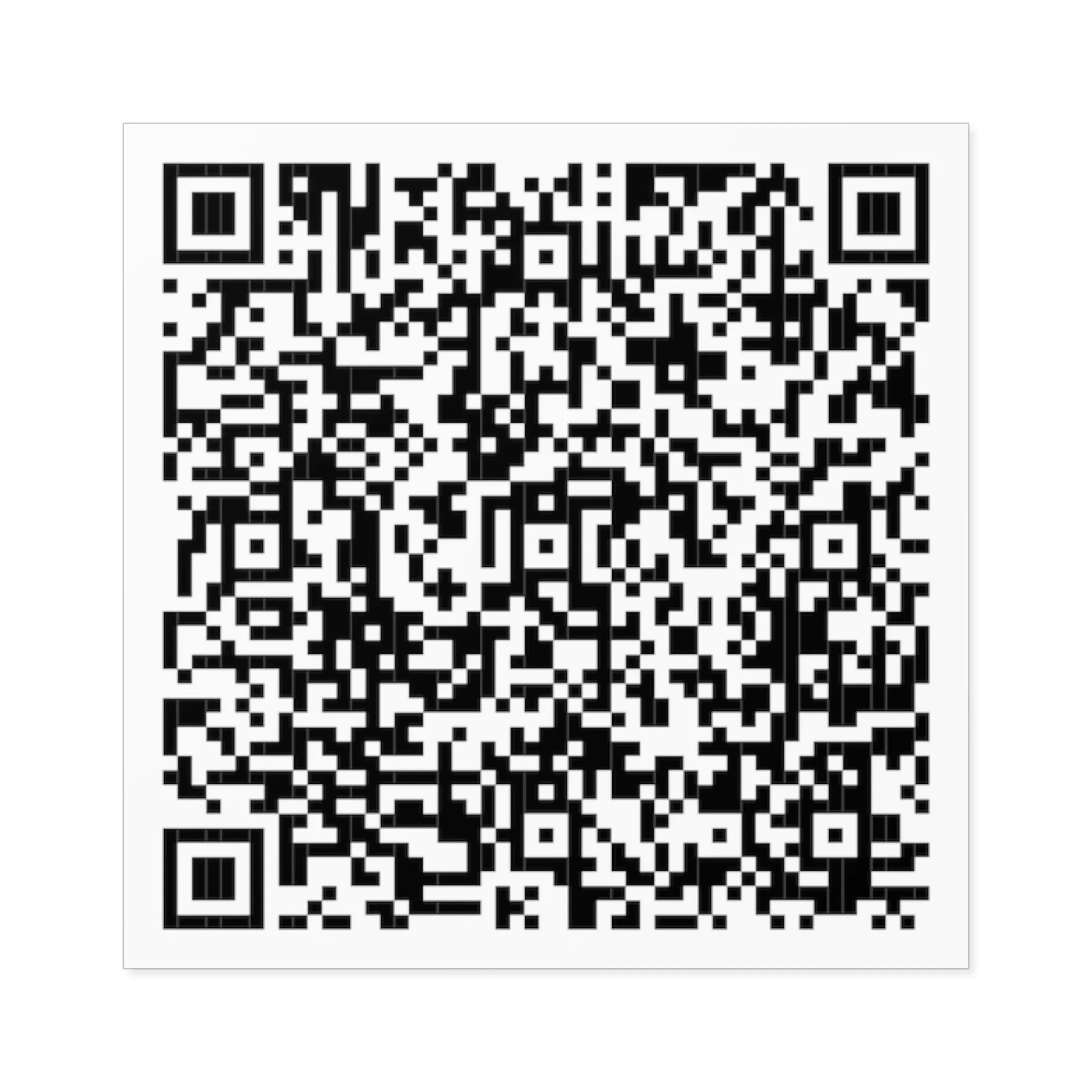 vCard QR Code Vinyl Sticker
