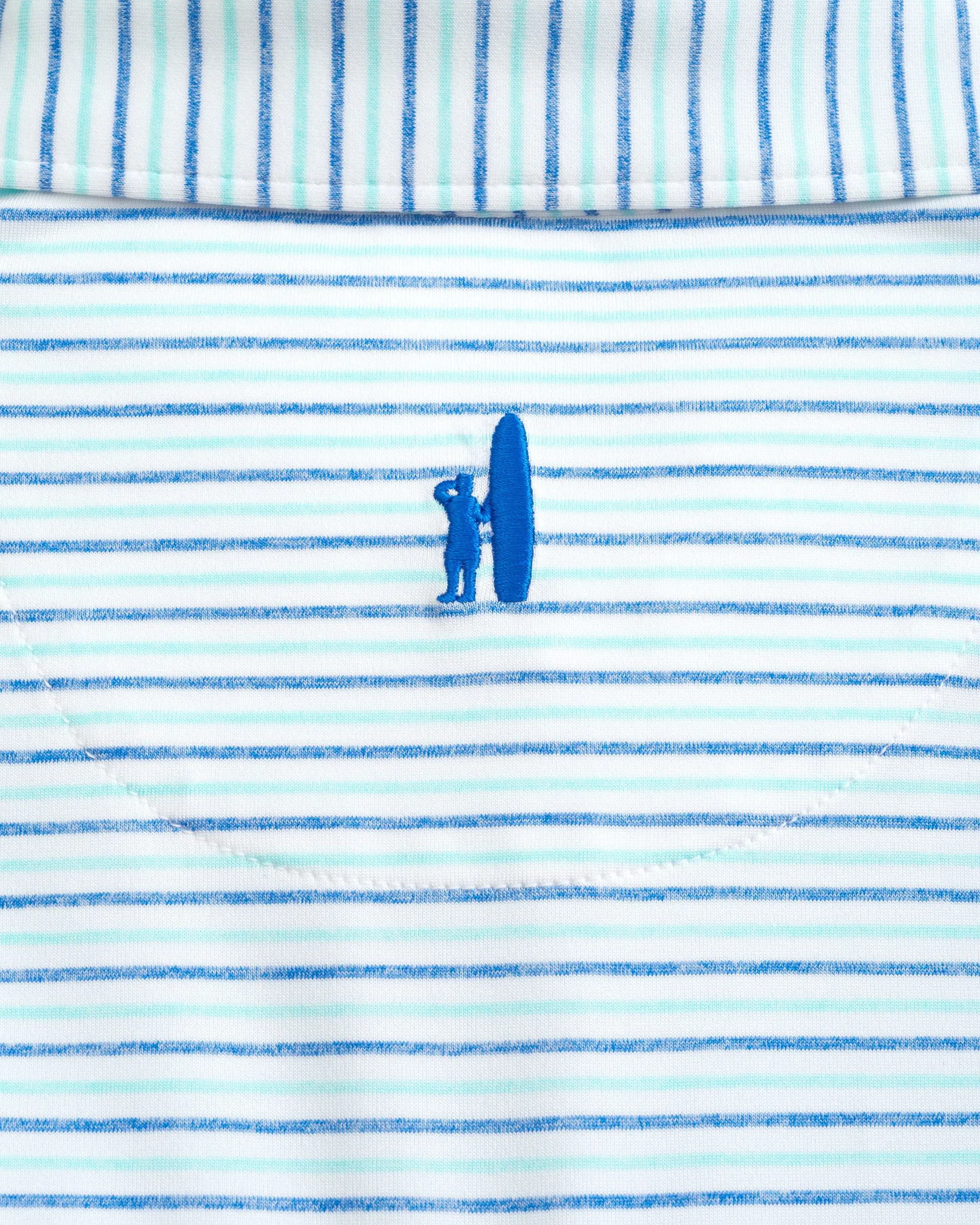 Vik Jr. Striped Jersey Performance Polo