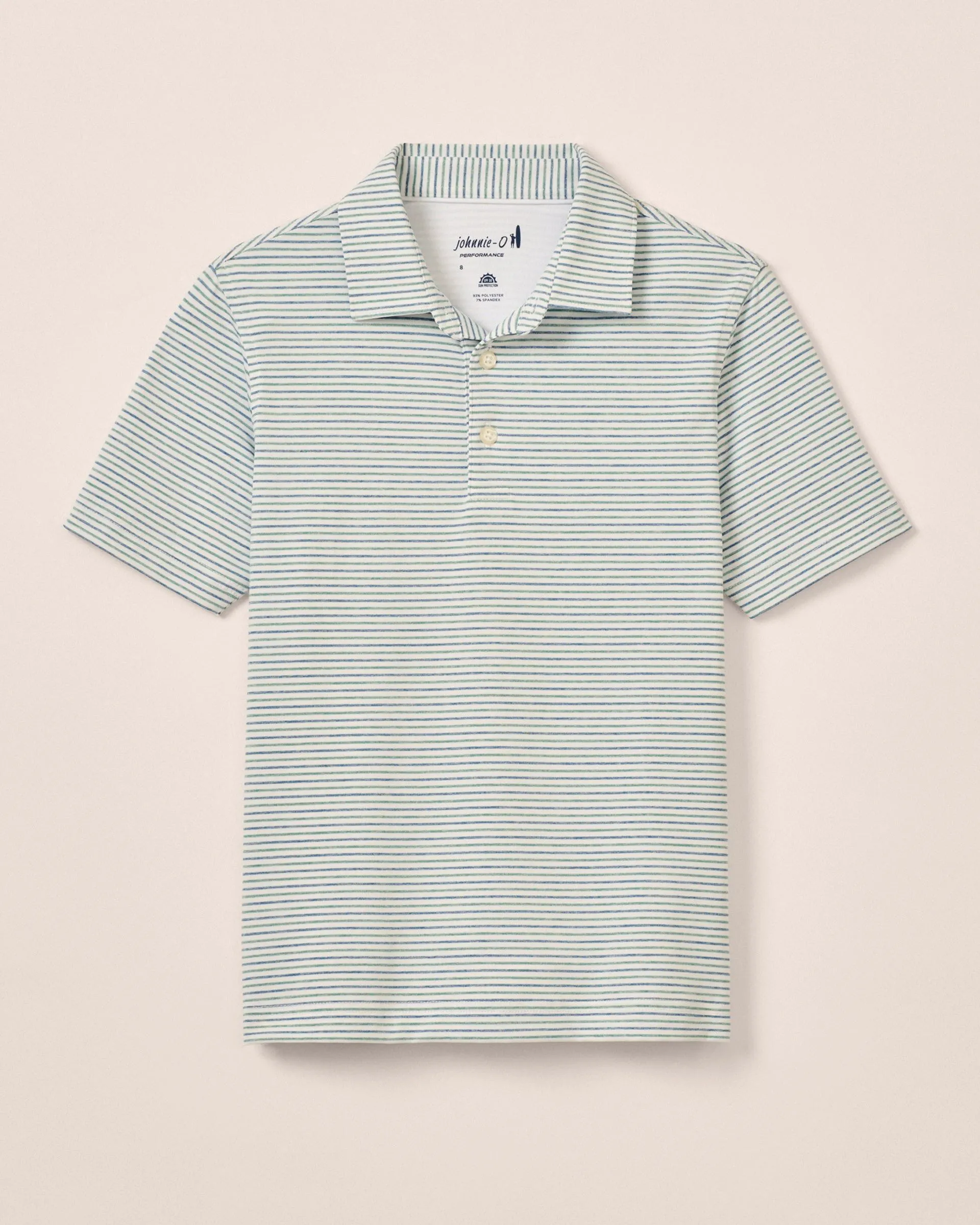 Vik Jr. Striped Jersey Performance Polo