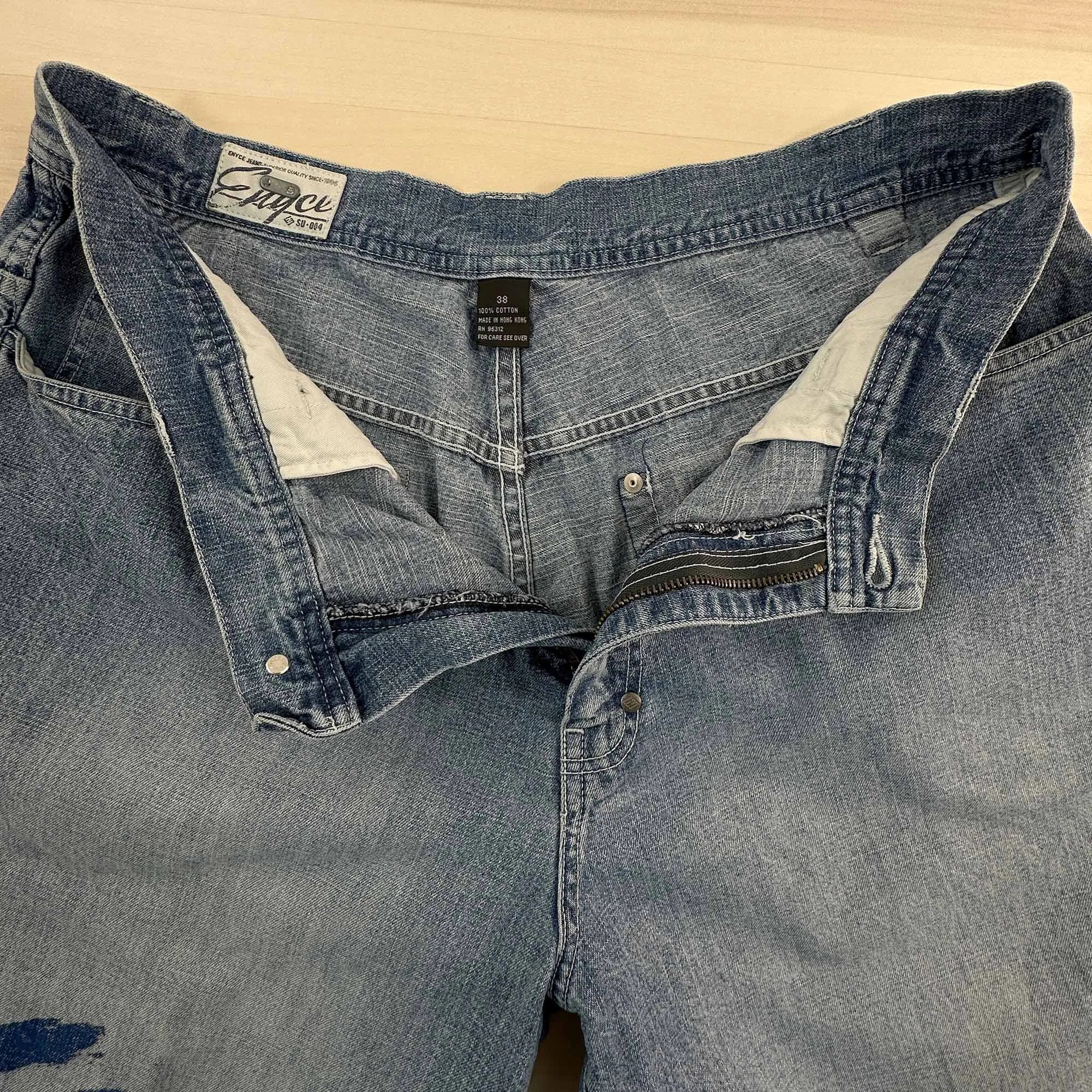 Vintage Enyce Baggy Denim Shorts - Measures 36x14