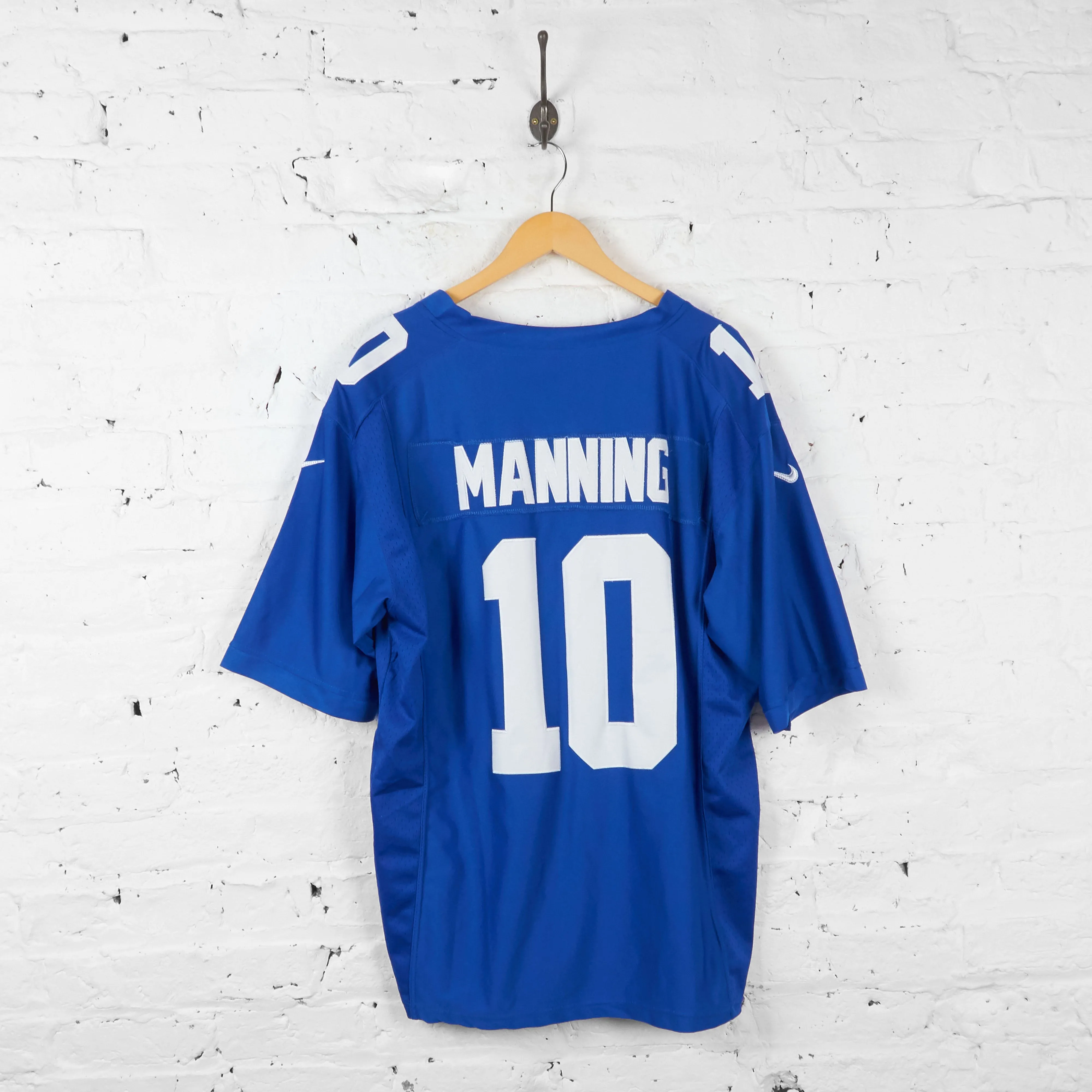 Vintage Nike NFL New York Giants Number 10 Manning Jersey - Blue - L