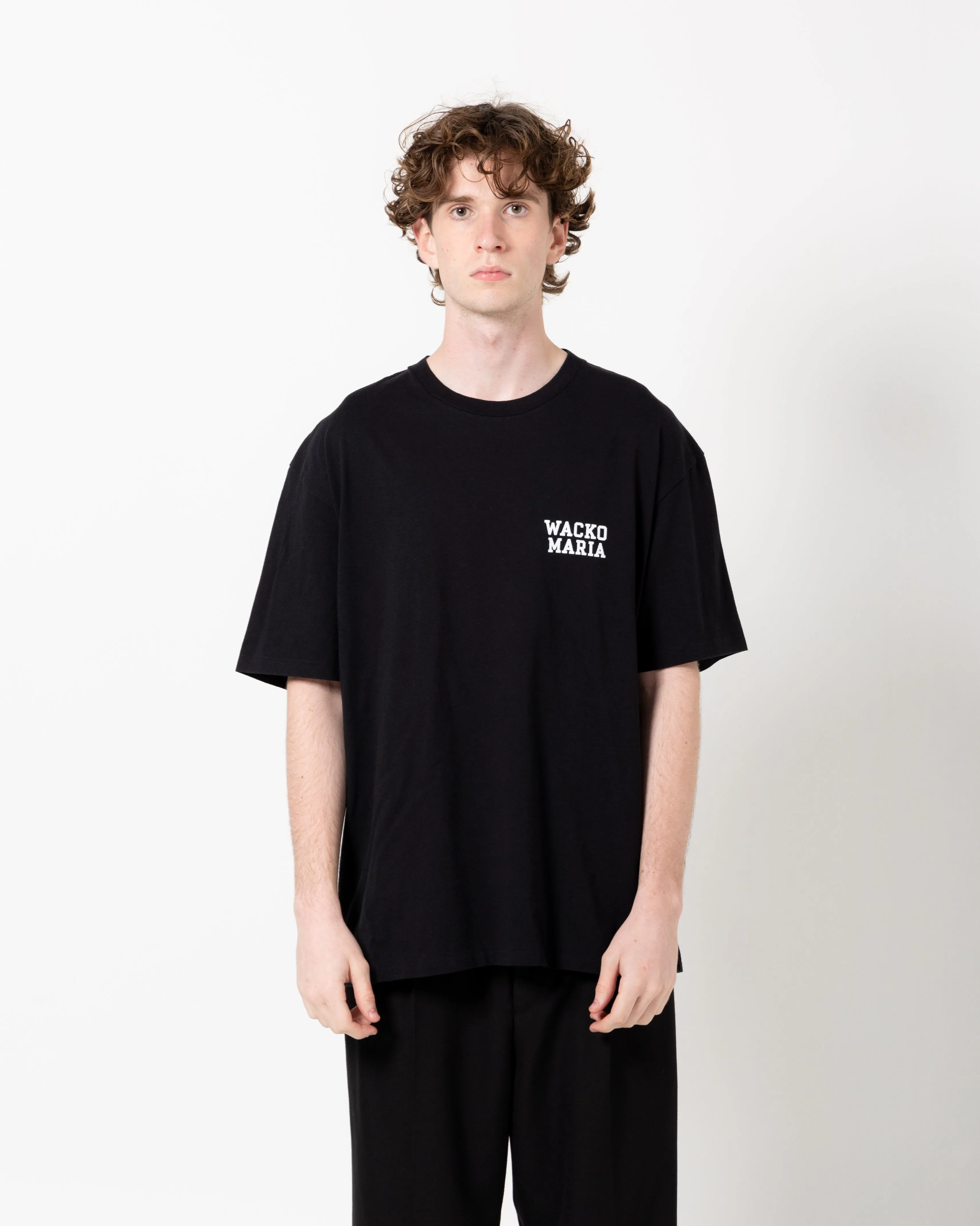 Washed Heavyweight Crewneck Type-5 Tee | Black