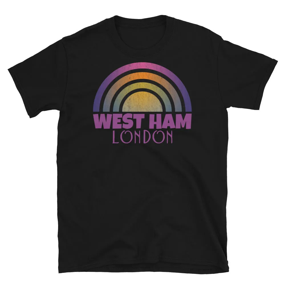 West Ham London Retrowave Graphic T-Shirt