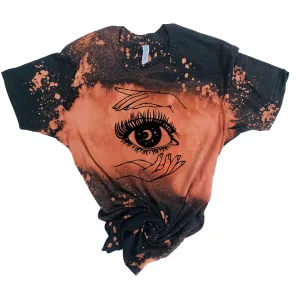 Witch Shirt | Halloween Bleached Out Tee | Unisex Crew