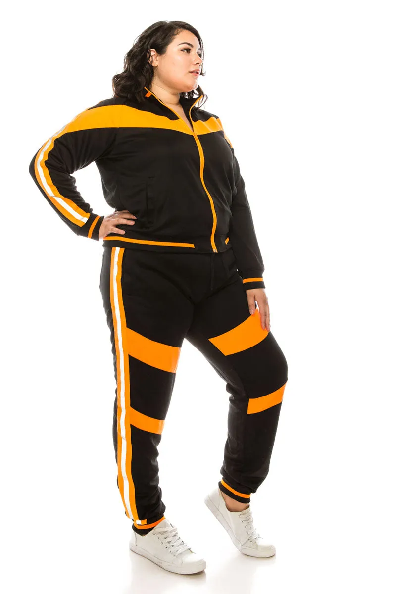 Women's Reflective Moto Track Suit (Curve)