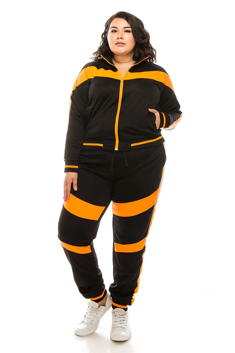 Women's Reflective Moto Track Suit (Curve)