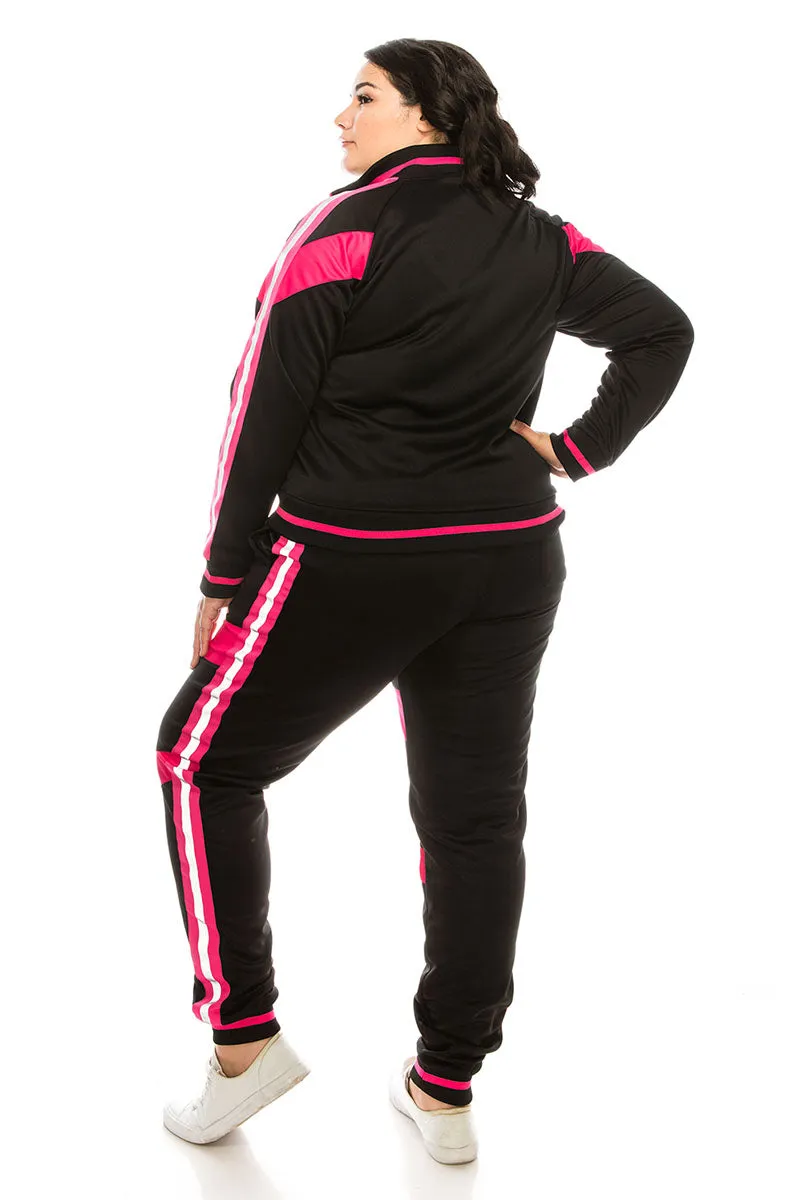 Women's Reflective Moto Track Suit (Curve)