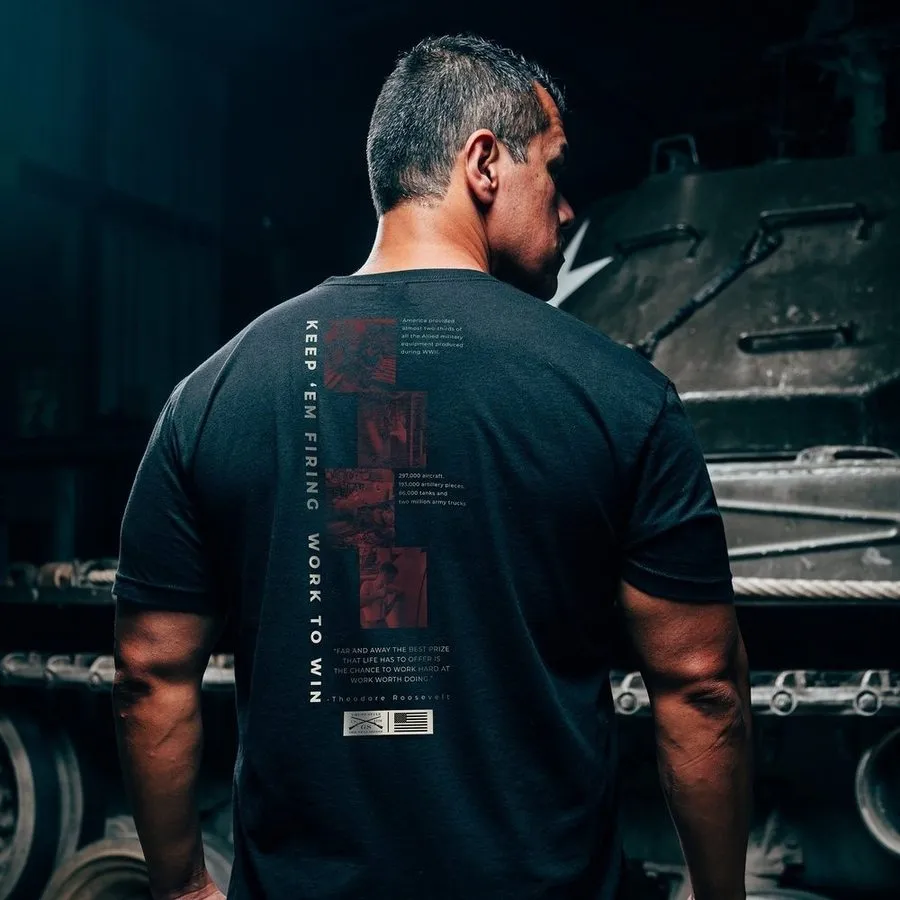 Work To Win T-Shirt - Black