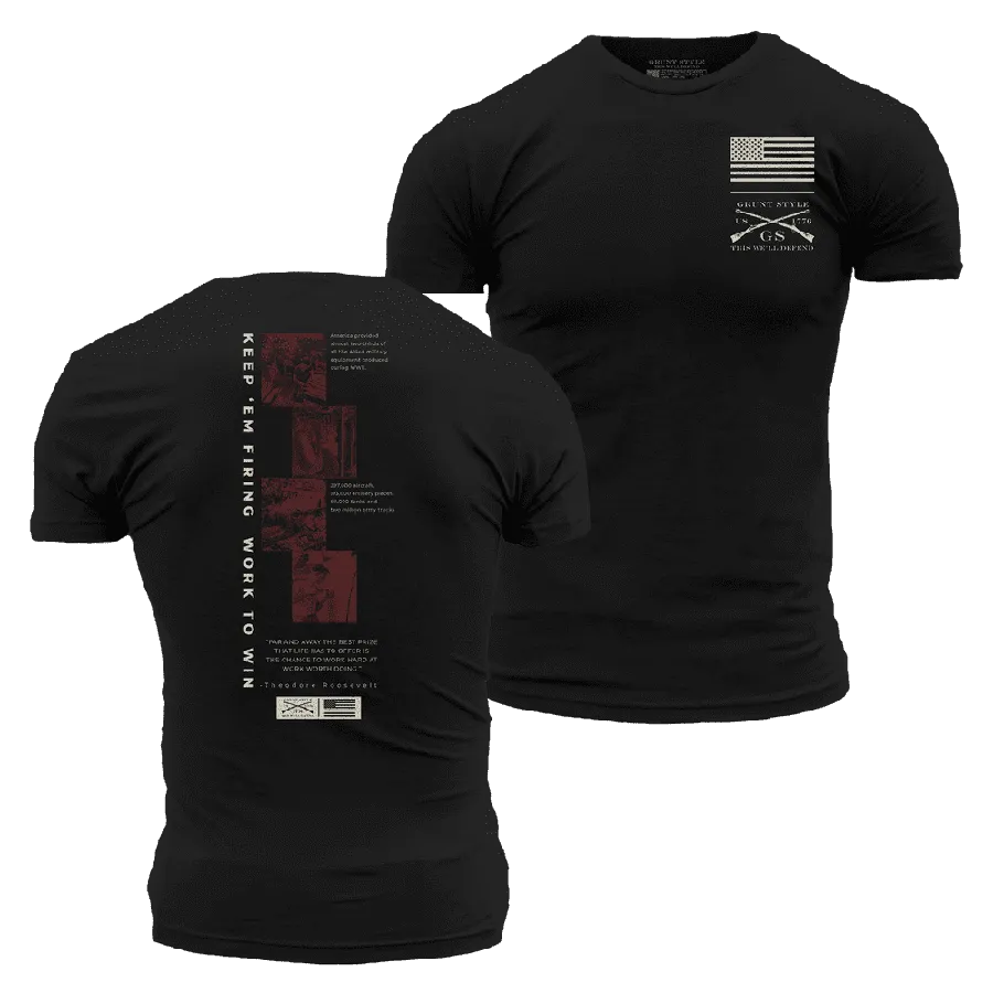 Work To Win T-Shirt - Black