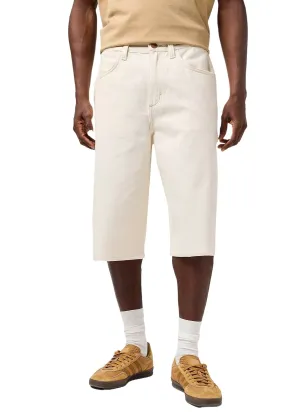 Wrangler Pantaloncino largo di jeans da uomo Casey Jones Skater ecru