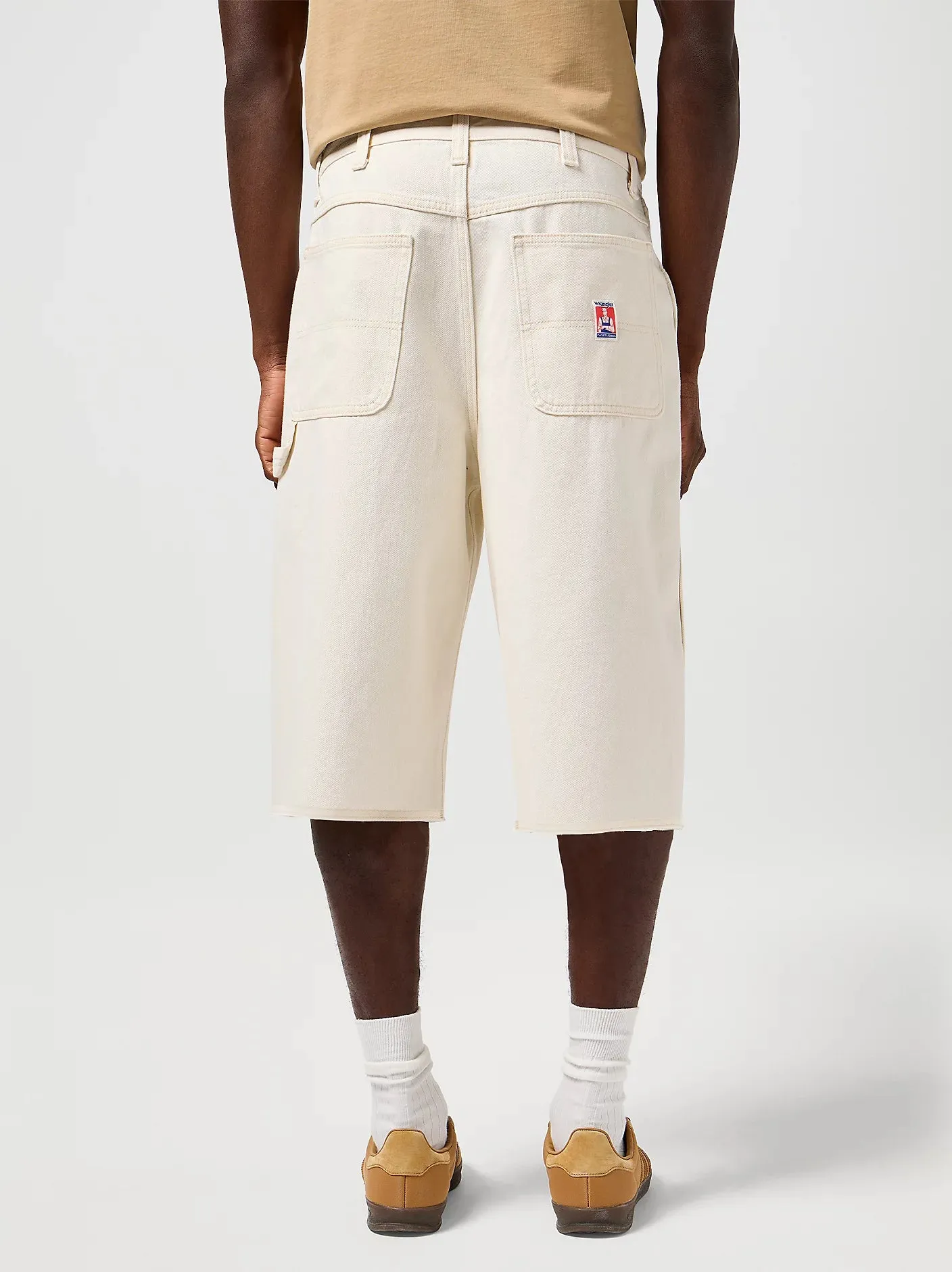 Wrangler Pantaloncino largo di jeans da uomo Casey Jones Skater ecru