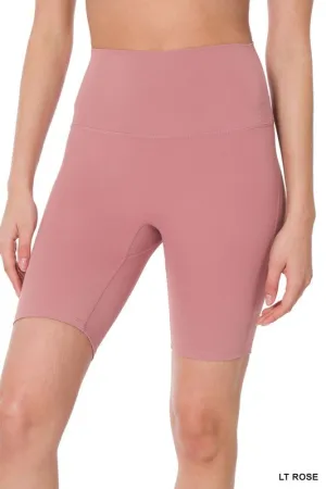 ZENANA Athletic High Rise Biker Shorts